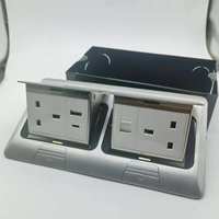 Prise de courant encastrée au sol pour mobilier de conférence, chargeur avec normes de prises UK/US, boîtier de prise haute performance 16A
