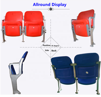 2024 Offre Spéciale prix usine produits de sport stade meilleurs sièges chaise en plastique pliable avec garantie