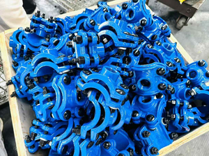 货源厂家直销PVC管材球墨铸铁铸铁铸造工艺用于铁鞍夹 - Product Image 4