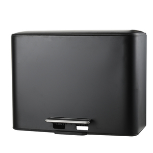 SY KÉP ĐÔI 2 ngăn tái chế giấy vệ sinh tùy chỉnh lâm sàng tách kép Kim Loại bin thép không gỉ Thùng rác có thể - Product Image 4