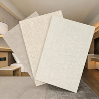 Panneau en tissu PVC de style moderne, panneau de décoration intérieure imperméable, panneaux muraux en fibre de charbon de bambou pour écoles et hôtels