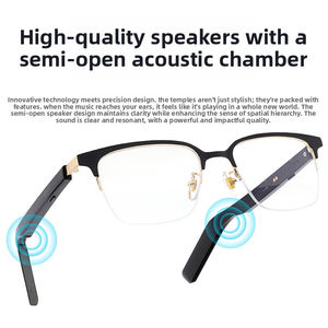 Gafas Inteligentes Bluetooth con Traducción <span class=keywords><strong>de</strong></span> Voz, Diseño Delgado y Deslizante, Marco Metálico, Multifuncionales <span class=keywords><strong>para</strong></span> Conducir, Llamar y Escuchar Música, Modelo LG-01-11 - Product Image 2