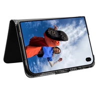 Étui de téléphone antichoc avec dos magnétique pour iPhone Duo en cuir PU Crazy Horse