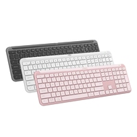 Logi-tech K950 Clavier mince sans fil Touche personnalisée silencieuse Clavier de bureau à domicile portable léger
