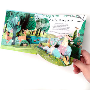 Impresión de libros para niños personalizados, libros de tapa dura, audaces y fáciles para colorear, libros de cartón de cuentos de animales emergentes en inglés 3D - Product Image 5