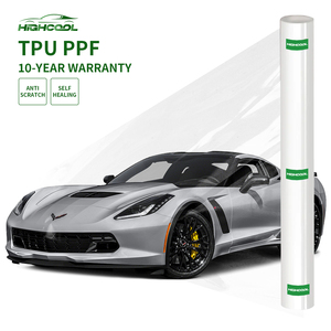 HIGHCOOL Clear TPU <b>Paint</b> Protection Film Glossy Transparent Anti Scratch Hydrophobic PPF Roll for Cars - Product Image 1
