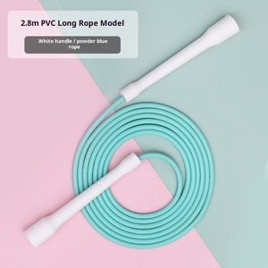 Cordes à sauter pas chères, corde à sauter réglable en PVC de 5 mm avec poignées incassables, corde à sauter rapide - Product Image 5