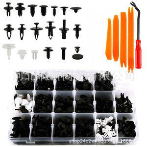 435pcs Universal Car <b>Clips</b> Boxed Fasteners For Door Panel <b>Bumper</b> Repair Plastic Ford Mazda Chrysler Parts SX0058 - Product Image 1