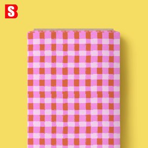 Tela de Algodón Ligera y Suave con Diseños Geométricos <span class=keywords><strong>Vichy</strong></span> Impresos Digitalmente, Bessi 2026, para Prendas - Product Image 4