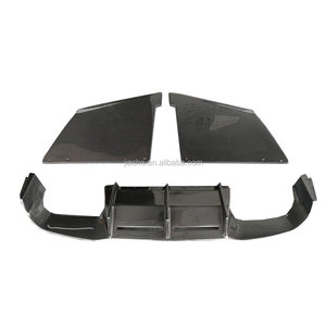 De fibra de carbono difusor trasero Spoiler de guardia para <span class=keywords><strong>BMW</strong></span> <span class=keywords><strong>Serie</strong></span> <span class=keywords><strong>2</strong></span> F87 M2 2015 de 2016 a <span class=keywords><strong>2017</strong></span> M Tipo de aletas de tiburón estilo difusor - Product Image 3