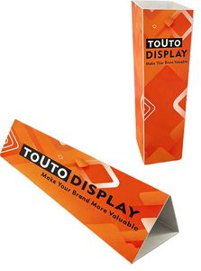 Exhibidores de Plástico con Logotipo Impreso, Soportes Publicitarios Personalizados para Interiores y Exteriores, con Fundas de PVC Triangulares Laminadas con PP y Protección UV - Product Image 2