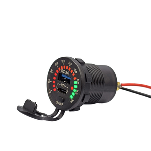 شاحن سيارة USB سريع 3.0 بقوة 12 فولت مقاوم للماء 18 واط من النوع C مع مؤشر LED ومفتاح تشغيل/إيقاف - Product Image 4