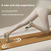 Chaussettes de sport antidérapantes en coton à cinq doigts pour yoga et Pilates, respirantes, avec talon renforcé, courtes, personnalisables avec logo, vente en gros