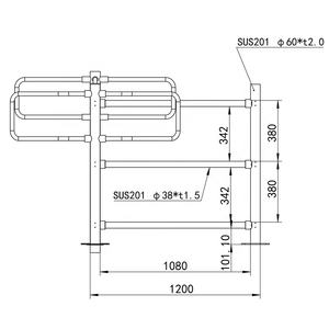 Tourniquet mécanique rotatif manuel unidirectionnel - Product Image 5
