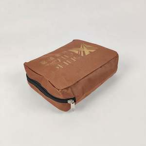 Vente en gros Trousse de maquillage en toile naturelle personnalisée Trousse cosmétique en coton Trousse cosmétique en toile de coton blanche écologique - Product Image 2