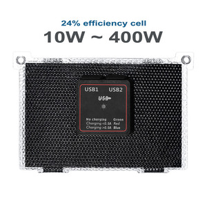 快速充电 10-400w 12V 18v 太阳能 USB Type-C 充电器 Iphone 高功率可折叠太阳能电池板 便携式户外露营用 - Product Image 1
