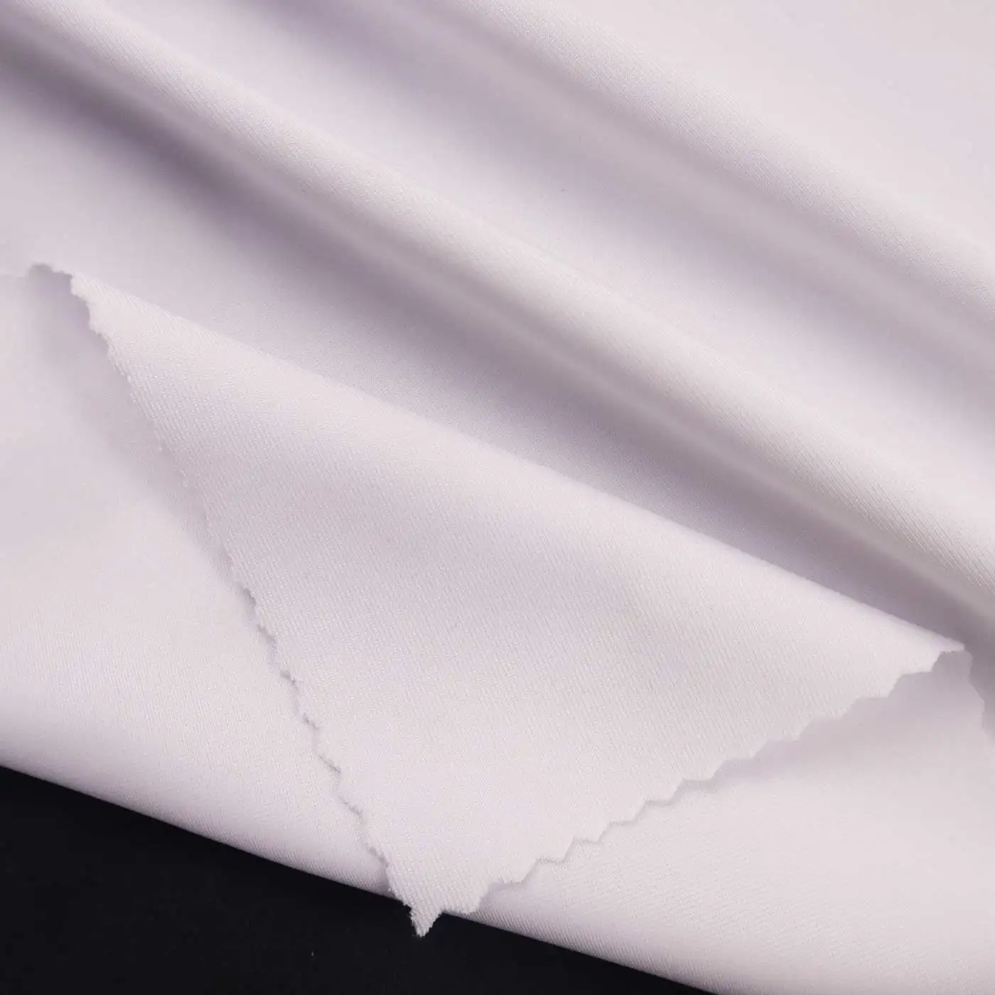 eco friendly 260g micro stretchy elastane double pull semi dull polyester fabric for sportswear