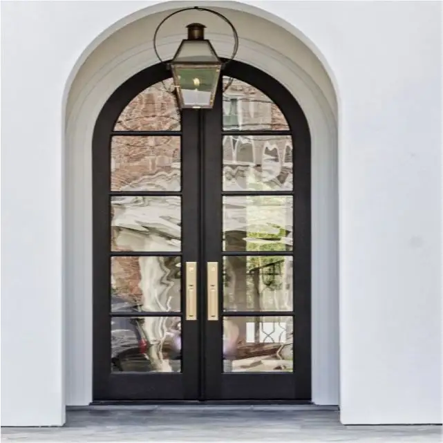 Shaker Style Internal Wooden Arch Door Design With Frame Jamb