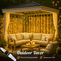 Guirlande lumineuse LED d'intérieur IP44 3M*3M, 3M*2M, 31V, tension sécurisée, pour fêtes, Noël, chambre, mariage, décoration