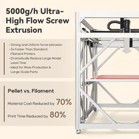Imprimante 3D à granulés plastiques de grande taille Dowell DP-A10-16 FGF, extrusion rapide 5000g/h, alimentation automatique, Impresora 3d Printer