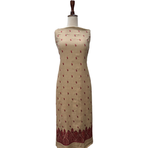 Machine Embroidery Unstitched <b>Suit</b> <b>Women</b> Custom Embroidered Fabric <b>3</b> <b>Piece</b> Traditional Wedding Party Wear OEM ODM Bulk Supplier - Product Image 6