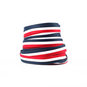 Yrunfeety Tali Sepatu Pita Kanvas 1CM, Tali Sepatu Datar Keren Renda Kain 70-180CM - Product Image 2