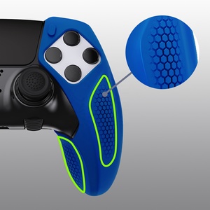 เคสซิลิโคนกันลื่น PlayVital สีน้ำเงิน สำหรับจอย PS5 Edge - Product Image 3