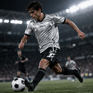 Camiseta de Fútbol Plateada Metálica, Estilo Futurista, Reflectante, Ropa Deportiva, Maillot de Fútbol - Product Image 4
