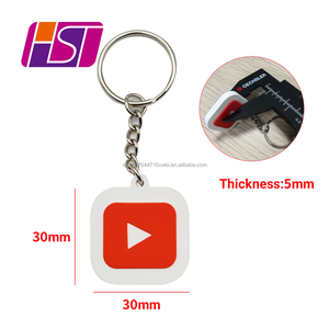 Llavero NFC para redes sociales: Tarjeta de visita inteligente de silicona con enlace de acceso rápido para <span class=keywords><strong>YouTube</strong></span>, para atraer tráfico en redes sociales. - Product Image 5