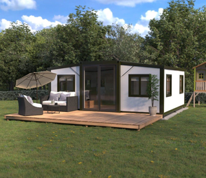 20/40ft Sang Trọng Hiện Đại Có Thể Gập Lại Container Nhà 1-4 Phòng Ngủ Có Thể Gập Lại Thép Bằng Gỗ Bánh Sandwich Bảng Điều Khiển Nhà Năng Lượng Mặt Trời Bảng Điều Khiển Văn Phòng Khách Sạn - Product Image 1