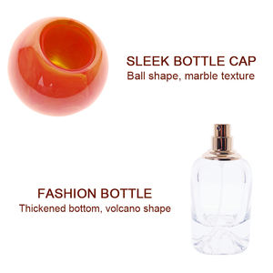 Nuevo Modelo <span class=keywords><strong>de</strong></span> Botella <span class=keywords><strong>de</strong></span> Perfume <span class=keywords><strong>de</strong></span> 50 ml con Fondo Volcánico, Botella <span class=keywords><strong>de</strong></span> Perfume con Bayoneta, Material Transparente Blanco, Tapa <span class=keywords><strong>de</strong></span> Resina <span class=keywords><strong>de</strong></span> Vidrio - Product Image 2