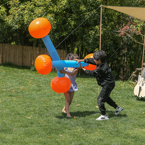 Bâtons de jeu gonflables pour enfants 120 cm, orange, PVC, jouet d'extérieur, jeu de combat pour enfants - Product Image 3