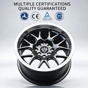 Cerchi in Lega Neri Flowtone TE37 Universali <span class=keywords><strong>8</strong></span> Fori 15x8.25 4x100/14.3 Ruote in Lega da 15 Pollici per Auto - Product Image 4