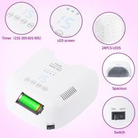 Lampe à ongles pour usage domestique et professionnel, lumière UV LED pour le durcissement, corps en plastique ABS, CM.NAIL Cm-p30pro 80W, portable, logo personnalisé OEM