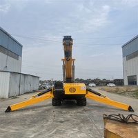 Grue araignée électrique/diesel Sipaite 10 tonnes avec système hydraulique, commande à distance, hauteur de levage 21 m et portée 19 m