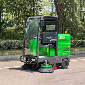 آلة تنظيف أوراق الشجر عالية الكفاءة جديدة للمصانع والمناطق الصناعية الخارجية، تعمل بالكهرباء 48 فولت مع إمكانية الركوب لإزالة القمامة - Product Image 5