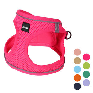 Siap kapal mewah nyaman jala udara tali anjing dapat disesuaikan tanpa tarik rompi hewan peliharaan bantalan reflektif pelatihan berjalan - Product Image 2