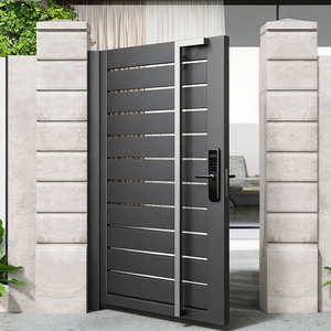 Puerta de Jardín de Aleación de Aluminio para Entrada de Villa, Puerta de Patio Moderna de Aluminio para Exterior del Hogar - Product Image 2