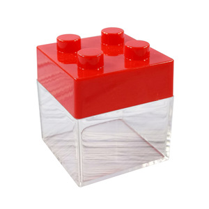 Boîtes à dragées colorées en forme de blocs de construction, boîtes à dragées pour mariage, contenants à bonbons - Product Image 1