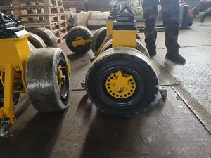 Versand behälter Rollen räder 16 "& 22" Hinterrad rolle Voll gummi Starre Handhabung für Container - Product Image 3