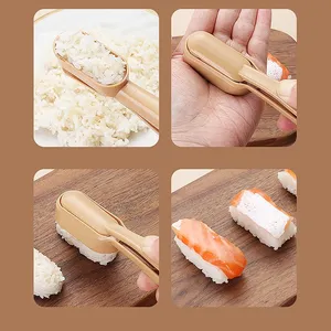 Zenidoo Nigiri Sushi Mold Onigiri Rice Ball Maker Warship Bento Oval Making <b>Breakfast</b> Kitchen Tools Eco-Friendly PP Plastic - Product Image 6