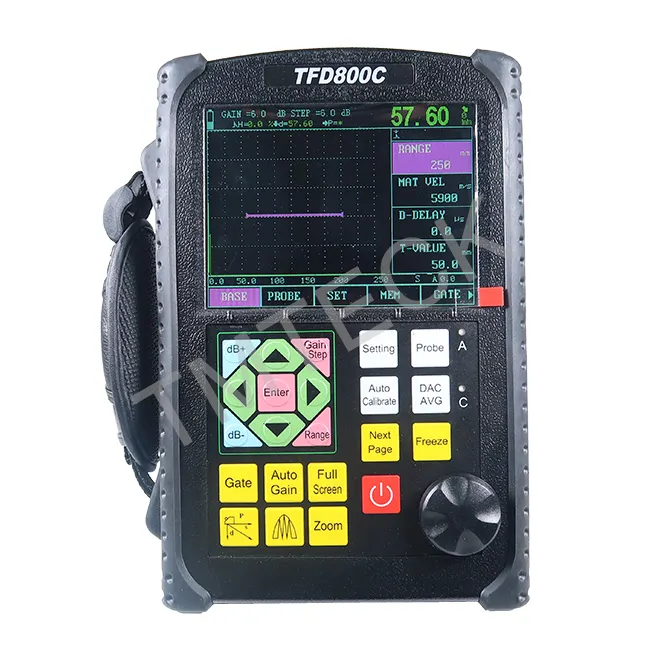 Verwendung bei direkter Sonnen einstrahlung und Betrieb bei extremen Temperaturen USB-Speicher knopf digitaler Ultraschall-Fehler detektor TFD800C