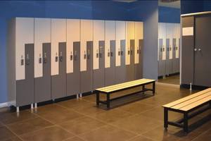 Serrure de <span class=keywords><strong>casier</strong></span> de gym Brikley imperméable, clé/<span class=keywords><strong>cadenas</strong></span>/<span class=keywords><strong>code</strong></span>/électronique/caméra/serrure à combinaison, montage au sol, structure durable, démontable, noir - Product Image 6