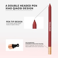 Crayon à lèvres rouge à marque privée, 26 couleurs, haute pigmentation, waterproof, longue tenue, avec taille-crayon intégré