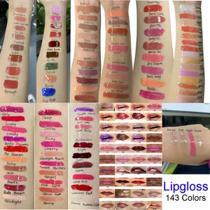 Pick Own Colors Freely Private Label Vegan Makeup Shimmer Hydrating Lip Gloss Vendor Waterproof Glossy Lipgloss