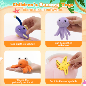 Ensemble <span class=keywords><strong>de</strong></span> 9 jouets en peluche coquillages mignons, collection <span class=keywords><strong>de</strong></span> coquillages océaniques doux et rembourrés pour enfants, filles, décoration <span class=keywords><strong>de</strong></span> maison <span class=keywords><strong>de</strong></span> plage, cadeau d'été - Product Image 3