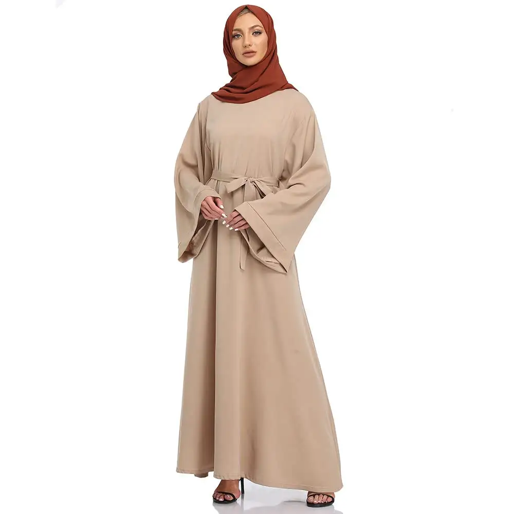 Robe Abaya islamique musulmane de beauté modeste pour femmes filles vêtements de prière à fermeture éclair sans hijab