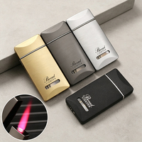 Nouveau briquet à gaz en métal coupe-vent avec fenêtre visuelle BD285 – Accessoires de fumeur en gros