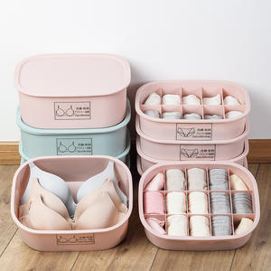 A2818 Plastic 3pcs/set Clothes Organizer Sorting Box Case Multifunctional Divided Underwear Storage Boxes