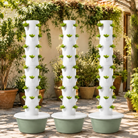 Système de culture vertical à 9 étages avec irrigation goutte à goutte pour la production de légumes en intérieur toute l'année